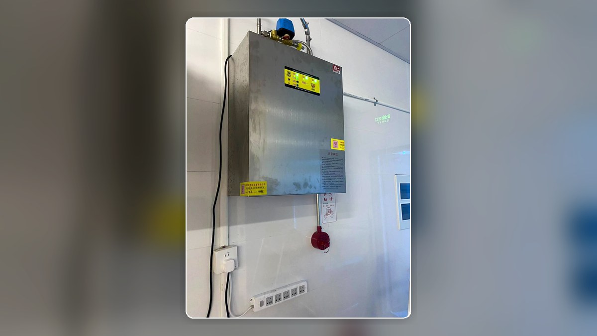 厨房消防控制箱和动火离人报警系统现场